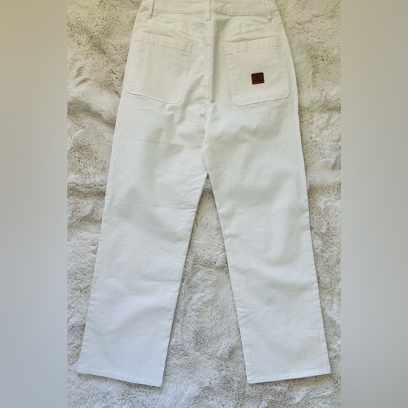 Coal Denim - Coal White Denim Button Fly Jeans Size  3